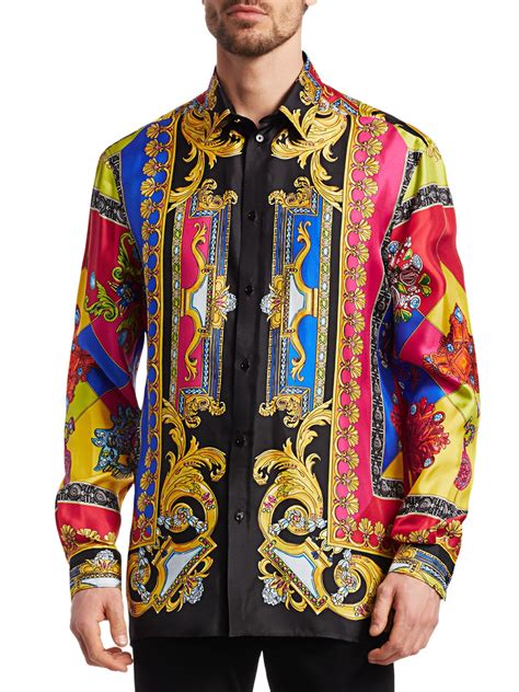 versace shirt mens 3xl|versace collection men shirt sale.